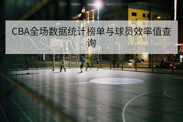 CBA全场数据统计榜单与球员效率值查询